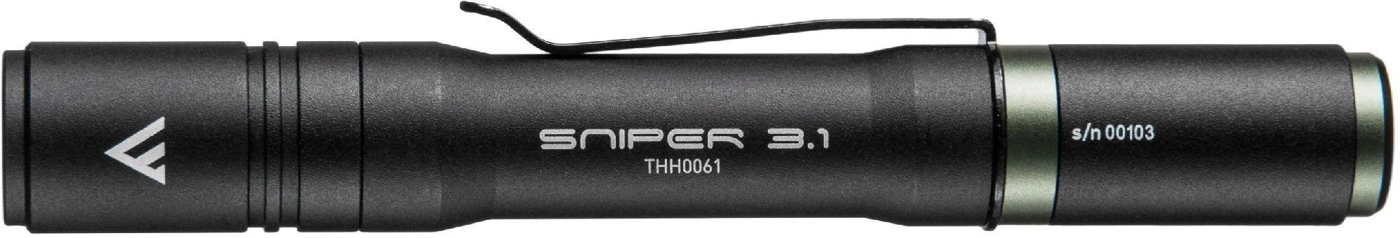 Mactronic 130lm USB įkraunamas žibintuvėlis su fokusavimo funkcija Sniper 3.1