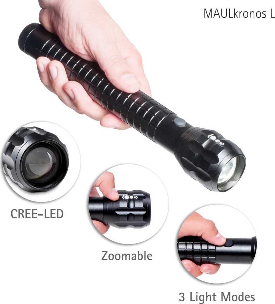 Žibintuvėlis Maul LED latarka Kronos L 26cm 8W do 280m