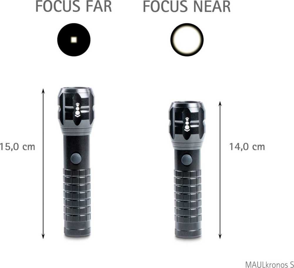 Nezatříděno Žibintuvėlis Maul MAUL LED Taschenlampe Kronos S 14cm 3W, bis zu 196m