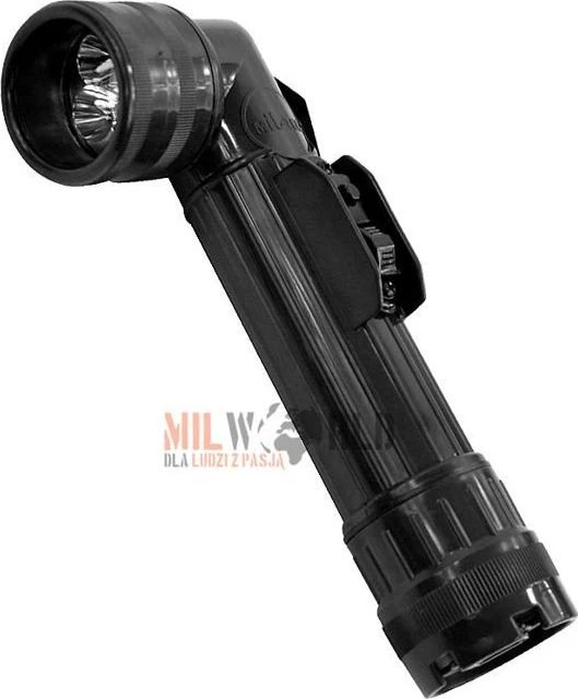 Mil-Tec Juodas LED kampinis žibintuvėlis US