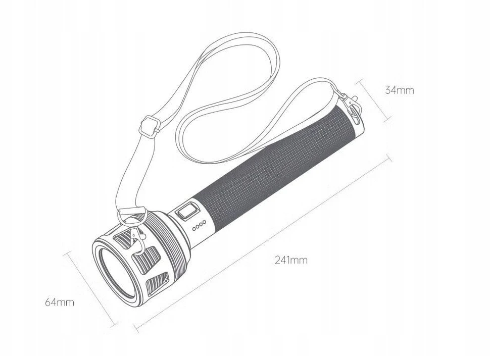 „NexTool NE20168“ LED prožektorius, 3600 lm, 450 m, 120 val. įkraunama baterija, atsparus vandeniui
