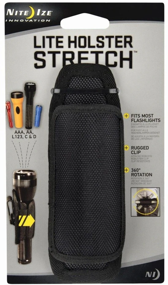 Žibintuvėlis Nite Ize Dėklas na latarkę Lite Holster elastyczny juoda (LHS-03)