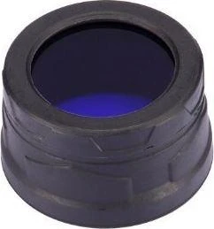 Nitecore NFB40 mėlynas filtrinis lęšis – suderinamas su MH25 Pro žibintuvėliu, atsparus smūgiams, greitai tvirtinamas, atsparus oro sąlygoms