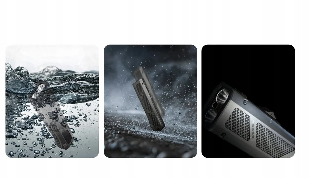 Nitecore EDC17 žibintuvėlis – 1 500 liumenų balta šviesa, UV ir žalias lazeris, įkraunamas per USB-C, nerūdijantis plienas, atsparus vandeniui (IPX7), kompaktiškas dizainas