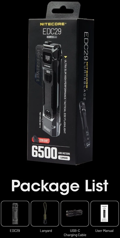 Žibintuvėlis Nitecore Žibintuvėlis EDC29 6500lm