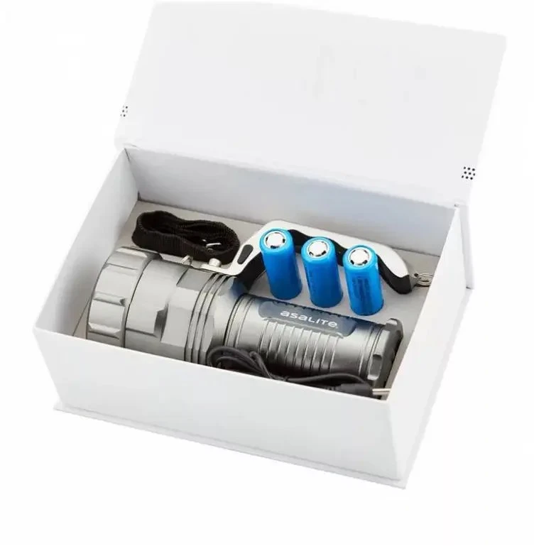 Žibintuvėlis Orink Asalite ładowalny 10W LED kieszonkowy latarka 3x2200 mAh 18650 akumulator Asalite ponownie ładowalny 10W LED latarka 3X2200MAH 18650 A (ASA30041)