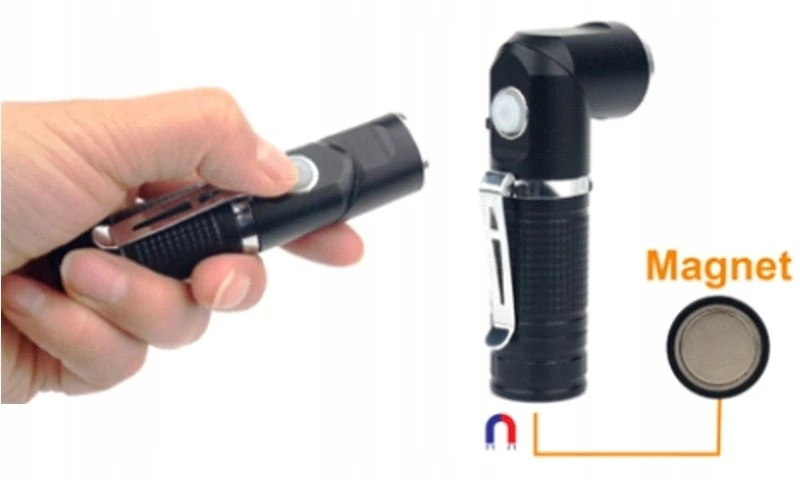 Žibintuvėlis Partnersite Akumulatorowa latarka czołowa LSR5AW 5W LED SMD su ładowaniem na wejście USB 16136