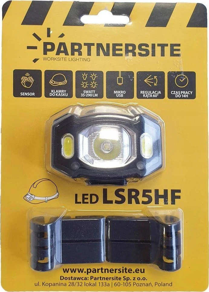 Žibintuvėlis Partnersite Partnersite LSR5HF įkraunamas galvos žibintas