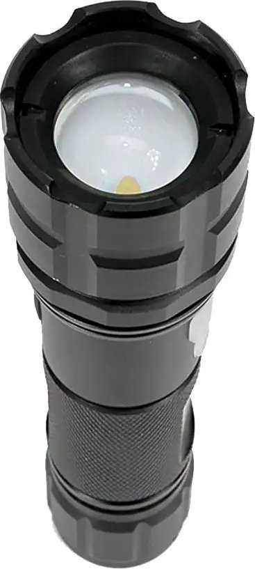 PNI Adventure F10 aliumininis žibintuvėlis su 1x6W LED, 500lm iki 200m fokusavimu, su baterija ir micro USB jungtimi