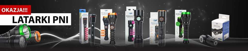 PNI Adventure F10 aliumininis žibintuvėlis su 1x6W LED, 500lm iki 200m fokusavimu, su baterija ir micro USB jungtimi