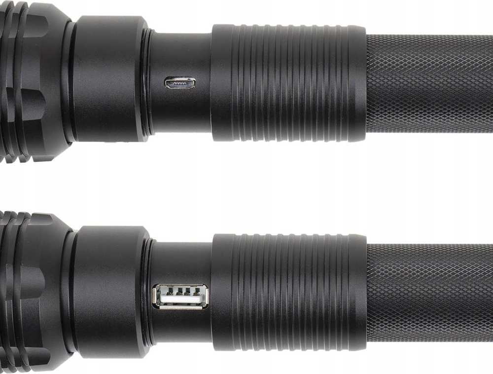 PNI Adventure F450 aliumininis žibintuvėlis su fokusavimo ir BOOST funkcija, 20 W LED, 1500 lm iki 450 m, išorinė baterija su USB išvestimi, micro USB įkrovimas, 4400 mAh baterija komplekte, veikia 10 valandų nepertraukiamai