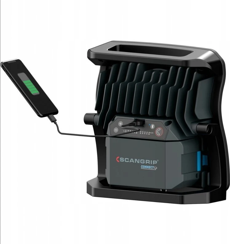 Akumuliatorinis darbo prožektorius Scangrip Nova 10 Connect, 10000 lm, IP65, 18/20 V