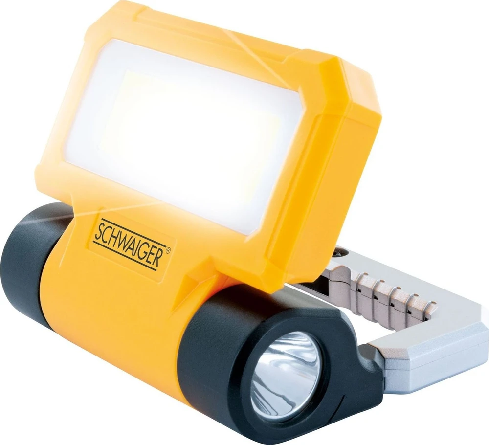 Žibintuvėlis Schwaiger Schwaiger LED Arbeitsleuchte mit Taschenlampe 300Lm sch./gel