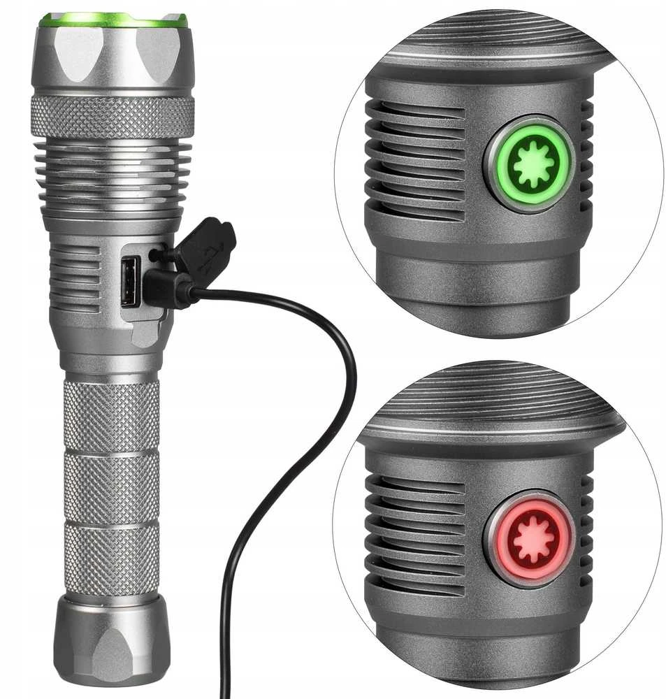 Žibintuvėlis taktinis 3000lm IPX7 30W SMD VAYOX VA0364