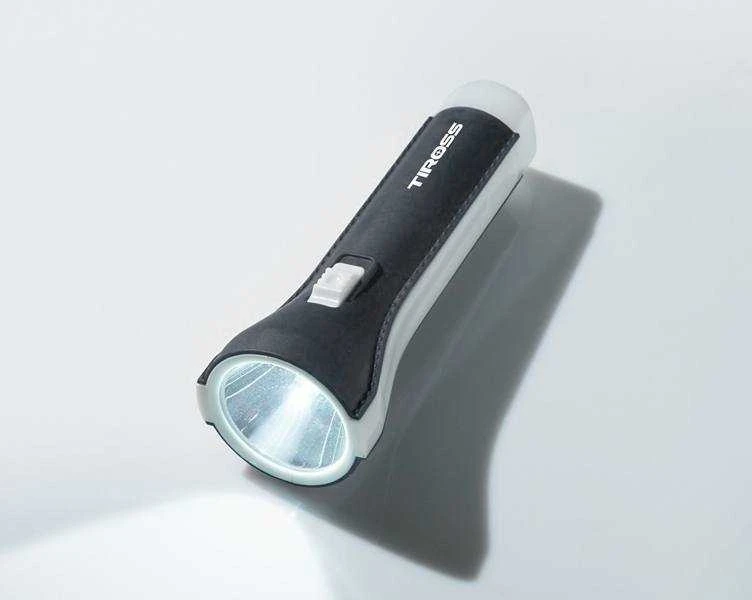 TIROSS žibintuvėlis SU AA BATERIJA 1W LED 60lm+1 LED 35lm