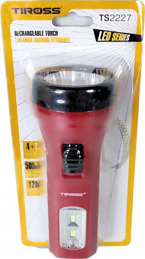 Žibintuvėlis Tiross su dirželiu TS2227 4+2 LED