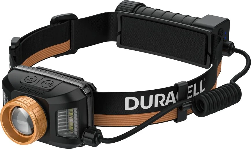 Duracell DH1500R Headlamp juodas, oranžinis