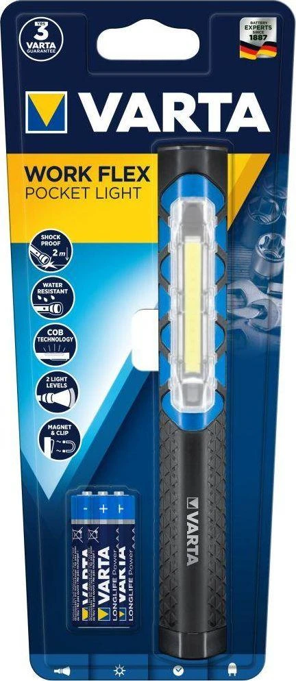 Varta 85131000 Rankinis žibintuvėlis Juoda COB LED
