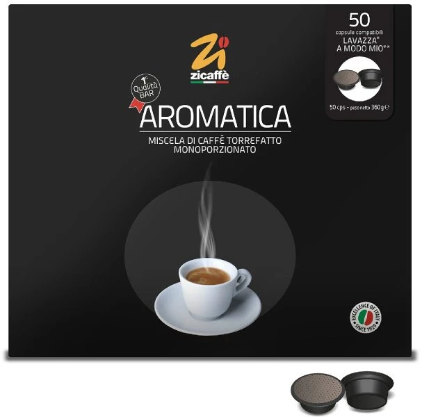 Zicaffe Kapsulės Zicaffe Aromatica, skirtos A Modo Mio, 50 vnt.