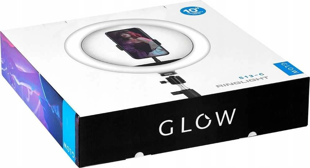 LED lempa makiažui su stovu GLOW RING LIGHT 10" 10W