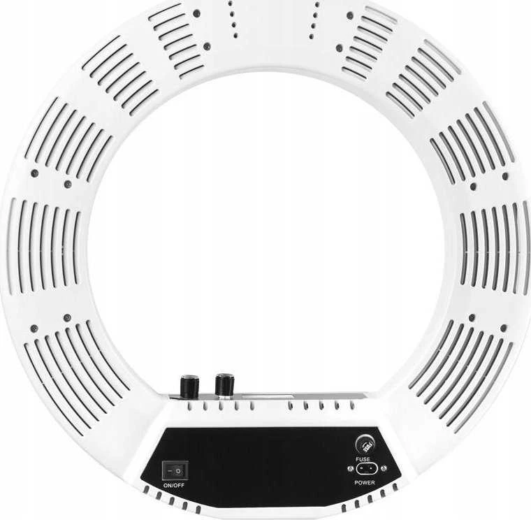 LED lempa makiažui su stovu RING LIGHT 18" 48W Juoda