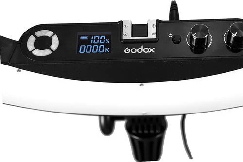 Apšvietimo Įranga - Godox LR160 LED Žiedinė Šviesa 3300K-8000K Reguliuojama Juoda
