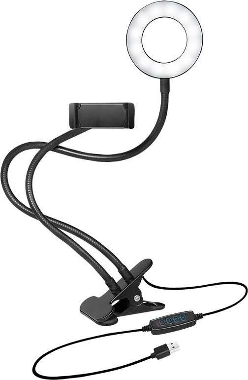 Žiedinė lempa LogiLink Išmanusis telefonas-uchwyt do lampy pierścieniowej DM 8.5cm