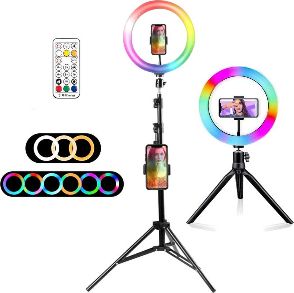 Dėlionė MOZOS MLM-RING-RGB LAMPA PIERŚCIENIOWA LED 26CM