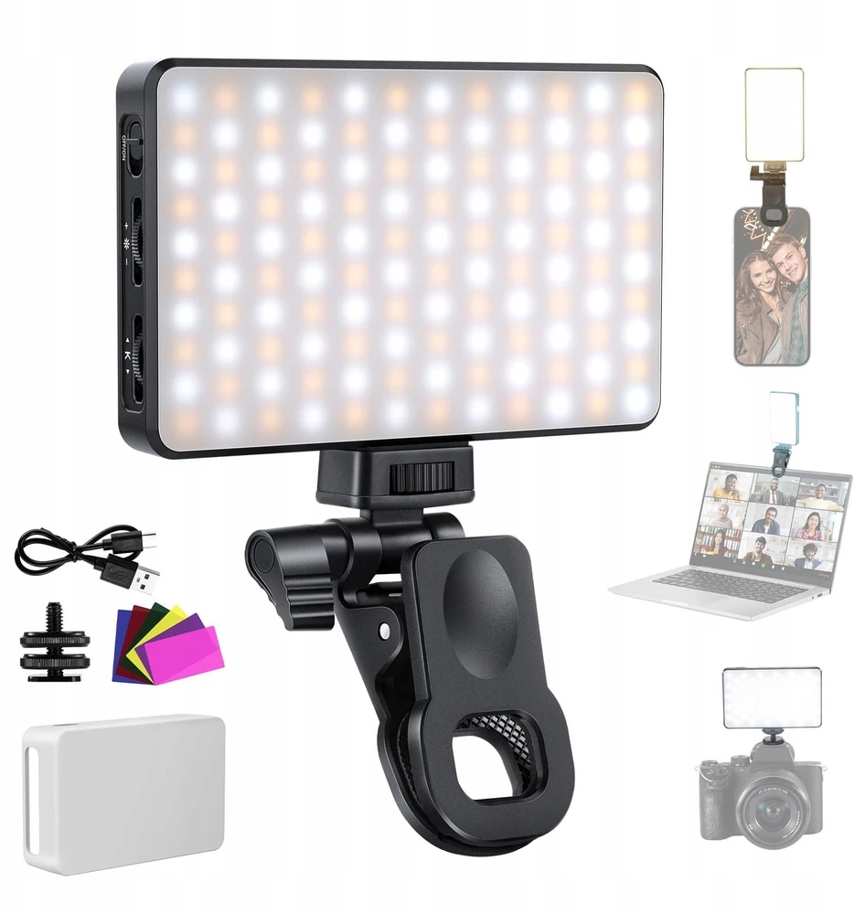 „Clip-on“ asmenukių LED lemputė NEEWER BL120B