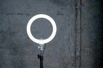 Žiedinis Šviestuvas Newell RL-10A Arctic Baltas LED + Stovas