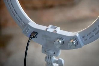 Žiedinis Šviestuvas Newell RL-10A Arctic Baltas LED + Stovas