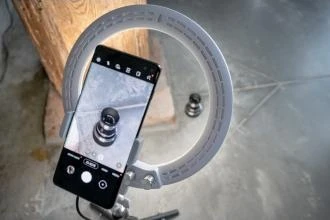 Žiedinis Šviestuvas Newell RL-10A Arctic Baltas LED + Stovas