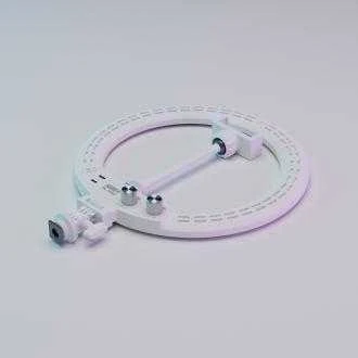 Žiedinis Šviestuvas Newell RL-10A Arctic Baltas LED + Stovas