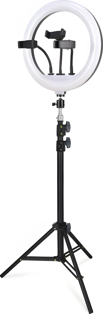 Retoo RTO Žiedinė lempa led selfie ring statyw pilot + telefono laikiklis 210cm
