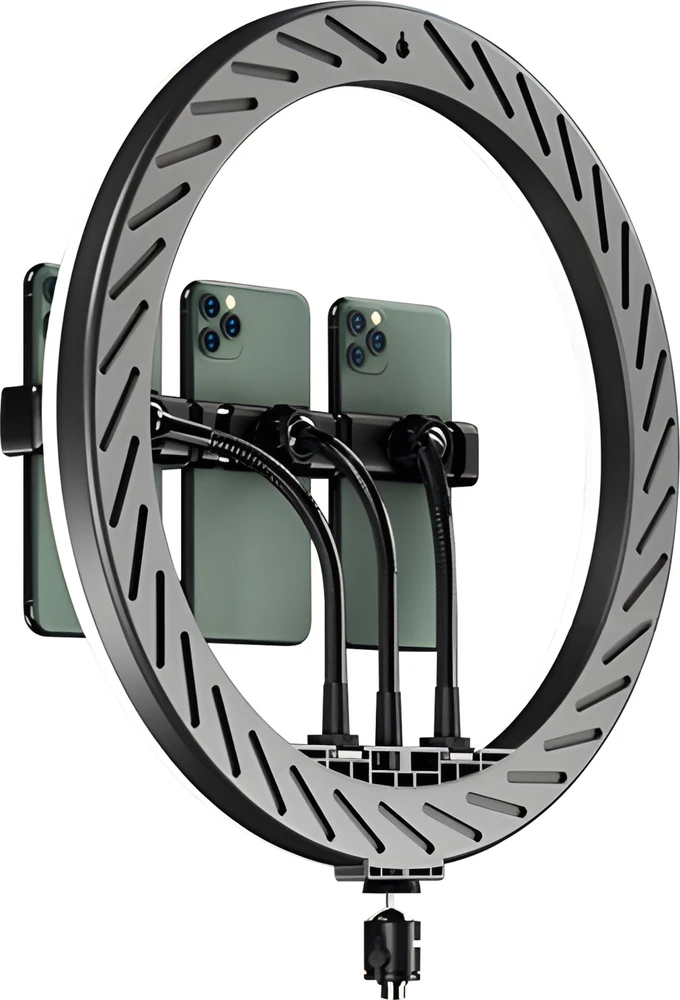 Retoo RTO Žiedinė lempa led selfie ring statyw pilot + telefono laikiklis 210cm