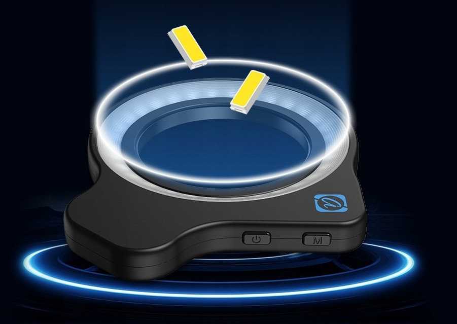 Žiedinė lempa Apexel Žiedinė LED makro lempa telefonui fotoaparatui 37 / 52 mm / Apl-fl26