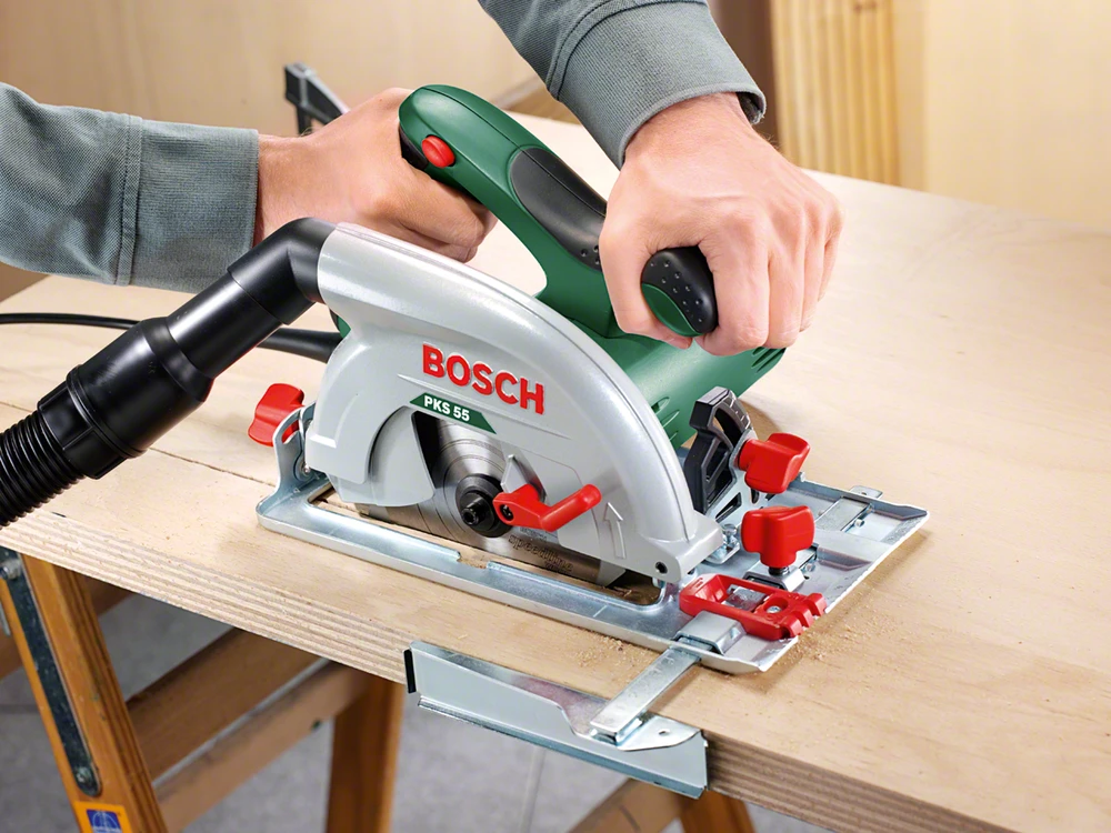 Diskinis pjūklas Bosch PKS 55 1200 W, 160 mm
