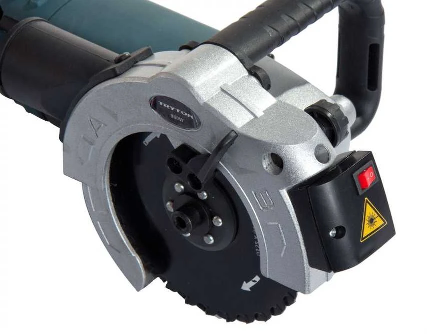 Tryton pjūklas Dvidiskis pjūklas 860 W, 125 mm, 3000–5500/min., lazeris, lagaminas