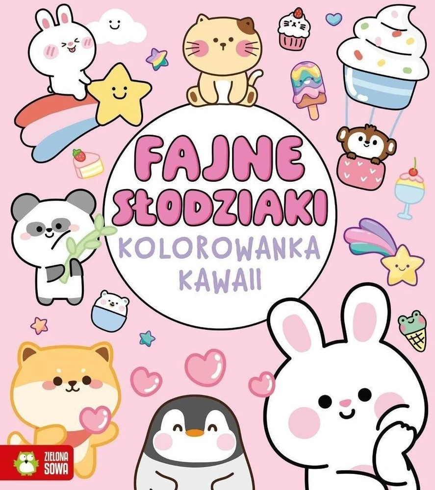 Zielona Sowa ŽALIA SPALVINIMO KNYGELĖ Kawaii Šaunūs Mieluoliai 82604