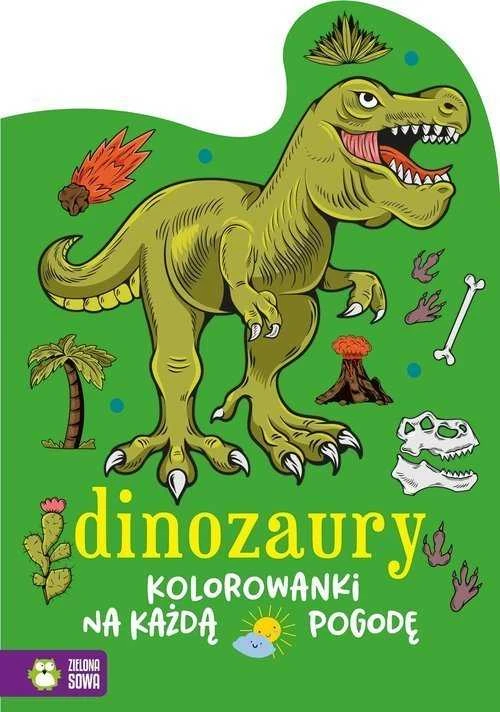 Zielona Sowa ZIELONASOWA Dažymo puslapiai bet kokiam orui Dinozaurai W1 07686