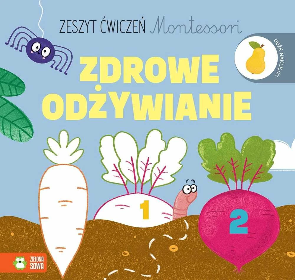 Zielona Sowa ZIELONASOWA Montessori darbo knyga Sveika mityba 95756