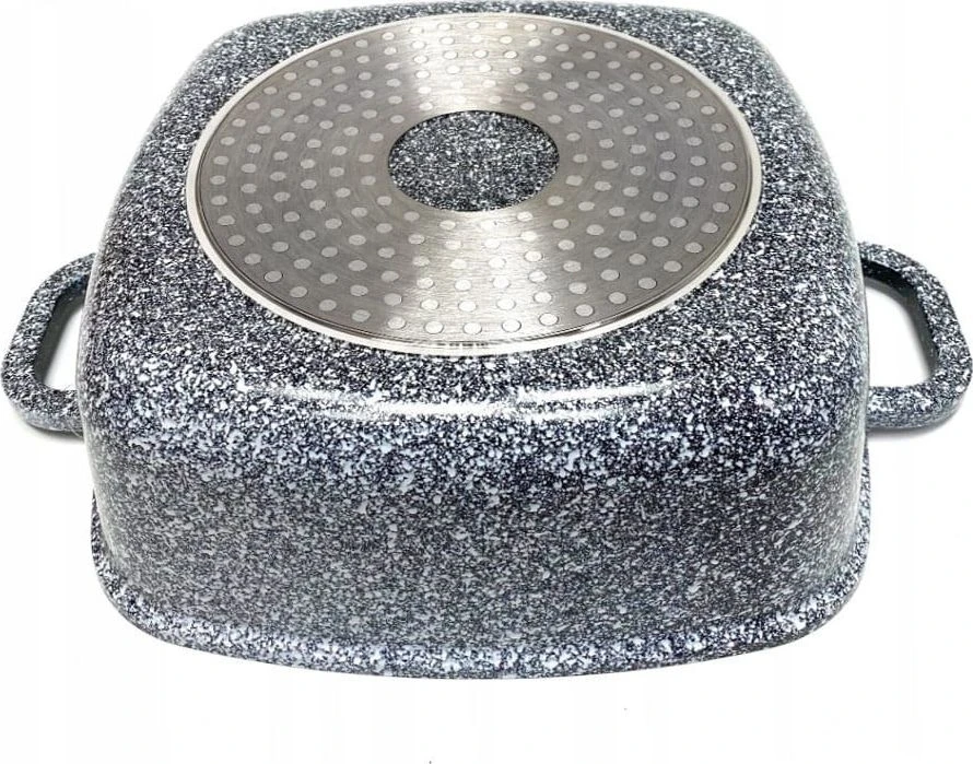 Kvadratinis keramikinis-marmurinis puodas ZILNER ZL-7062 (4,4 l) dujų indukcija