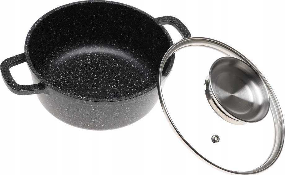 Marmurinis puodas su dangteliu AROMA KNOB kepimo indas 2,3L / 20cm ZILNER