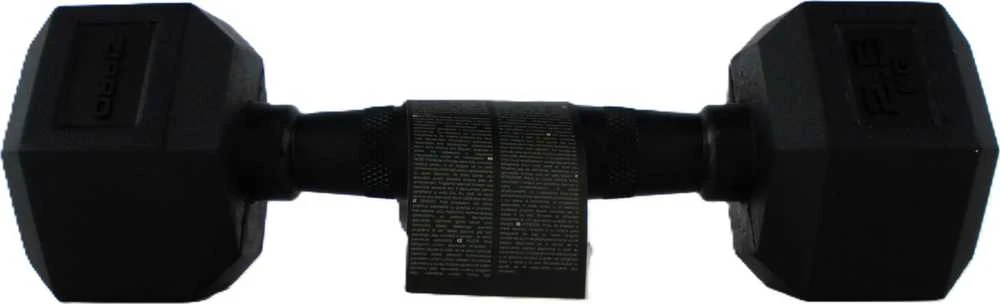 Zipro gumuotas šešiakampis hantelis 1 x 2,5kg