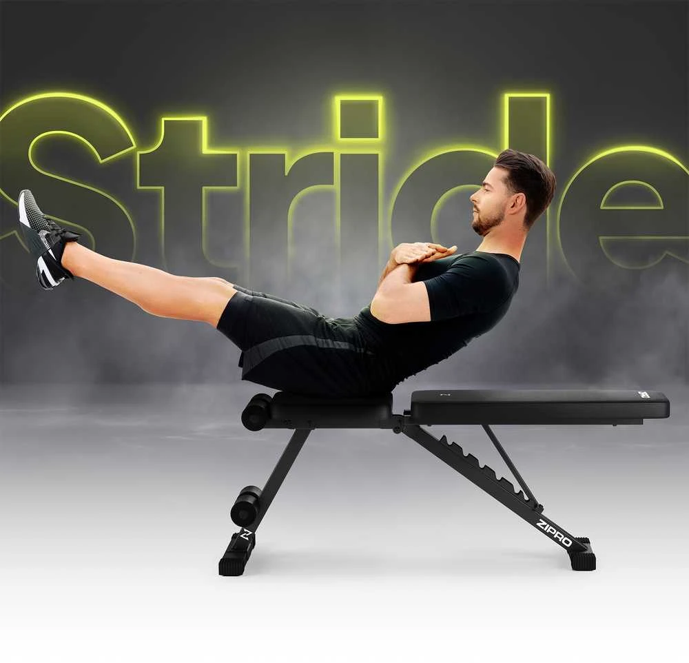 Zipro Treniruočių suoliukas „Stride“, juodas