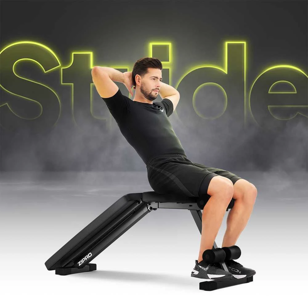 Zipro Treniruočių suoliukas „Stride“, juodas