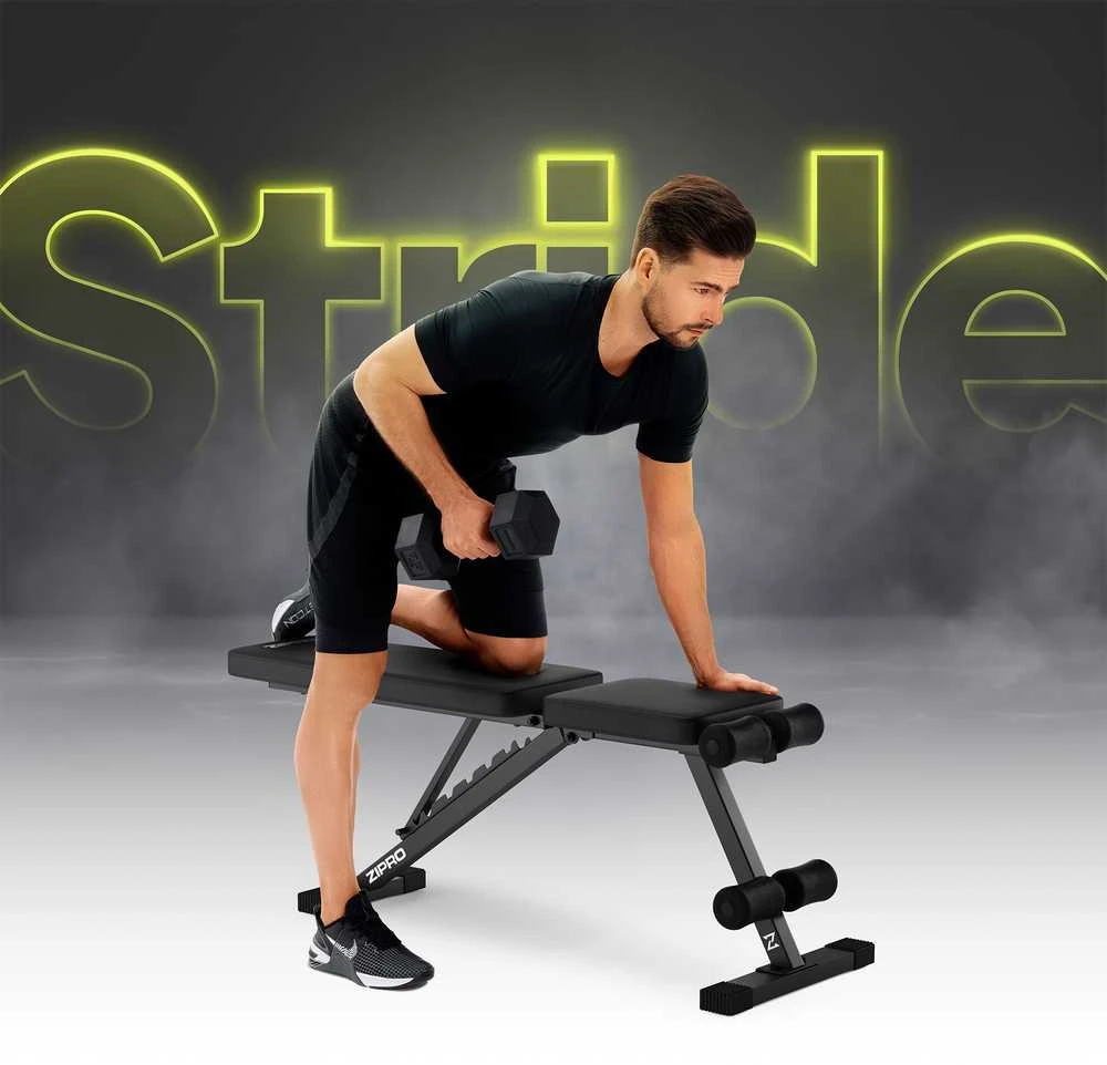 Zipro Treniruočių suoliukas „Stride“, juodas