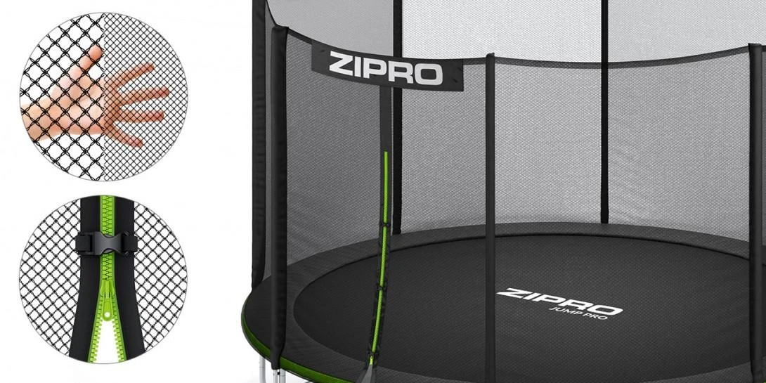 Zipro Jump Pro OUT batutas su išoriniu tinklu, 374 cm