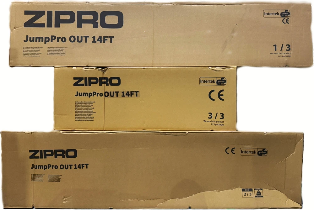 Zipro Jump Pro OUT batutas su išoriniu tinklu, 435cm