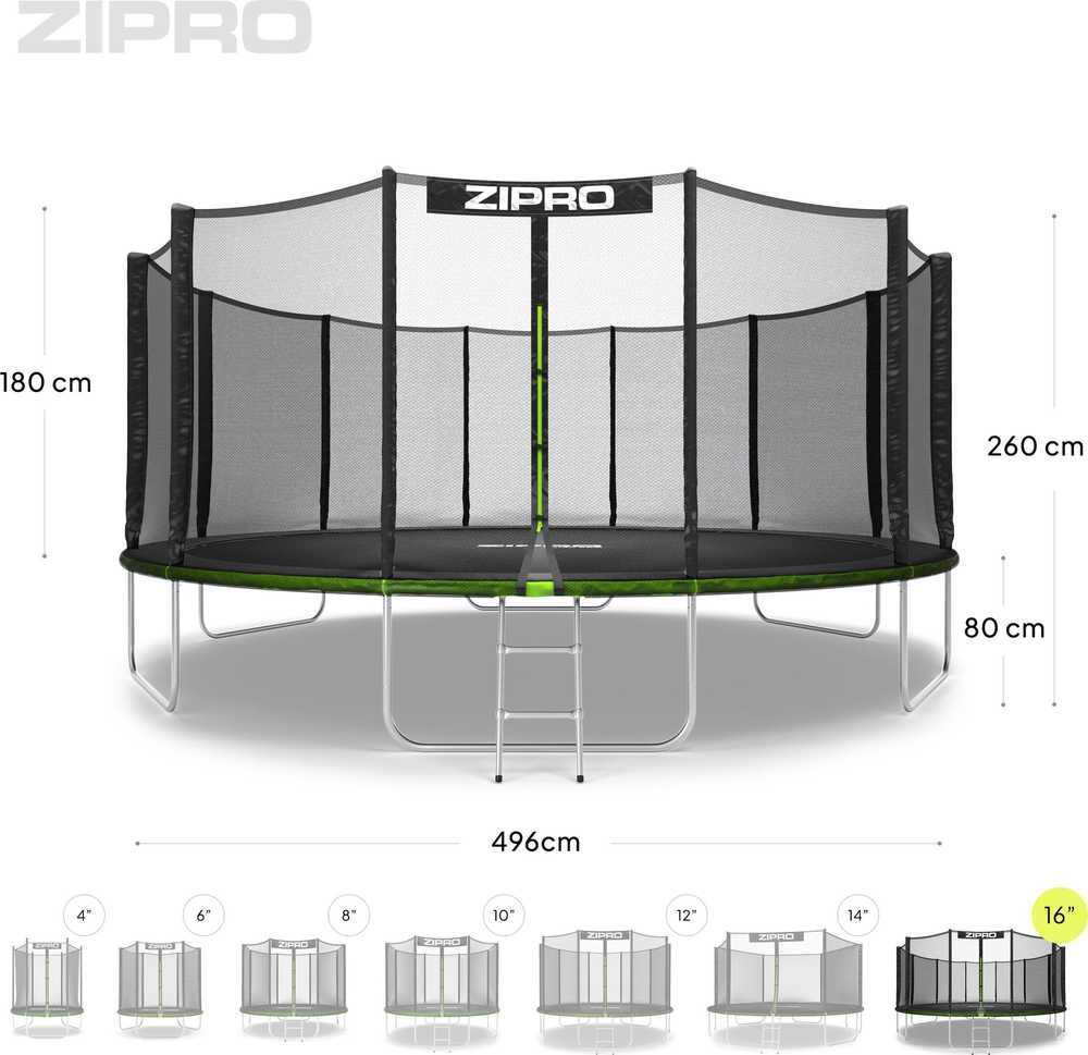 Zipro Pro OUT batutas su išoriniu tinklu 496 cm